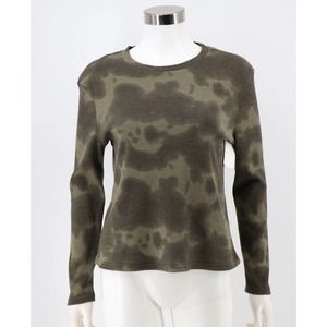 RDI NEW Camouflage Thermal Top Long Sleeve Waffle Knit Green Size XS